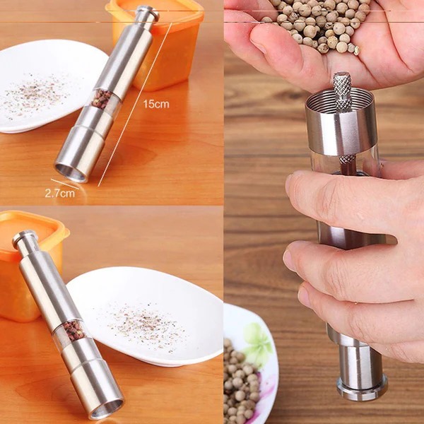 Stainless Steel One-Handed Manual Pepper