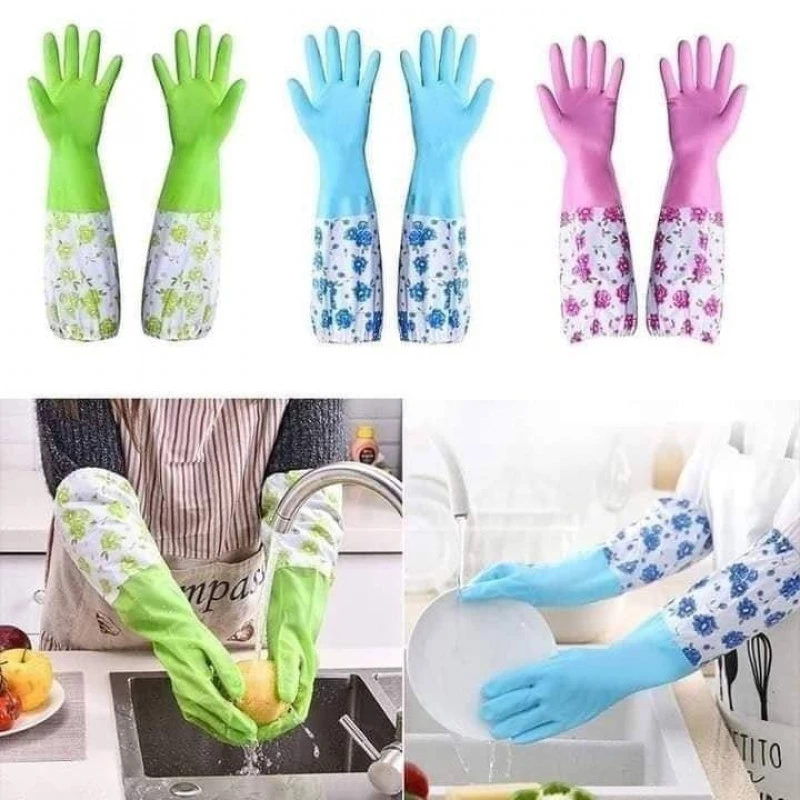 Long silicon hand glovess